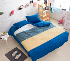 Фото Комплект постельного белья ТМ Tag Ранфорс 100% Хлопок Color Mix Синий CM-R11