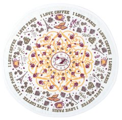Фото Полотенце кухонное махровое круглое Lotus Daily I Love Coffee 100% Хлопок 50 см