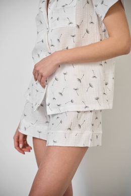 Фото Женская муслиновая пижама Шорты и Рубашка Одуванчики