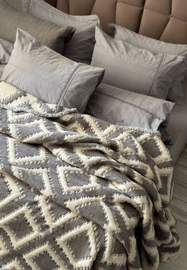 Фото Комплект постельного белья Вареный Хлопок Saheser Jacquard Jasmin Gri S30148
