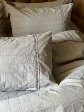 Фото Комплект постельного белья Вареный Хлопок Saheser Jacquard Jasmin Gri S30148