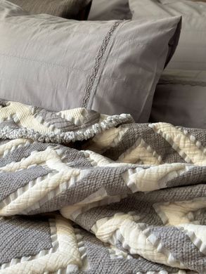Фото Комплект постельного белья Вареный Хлопок Saheser Jacquard Jasmin Gri S30148