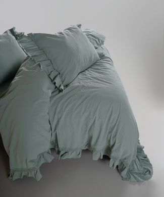 Фото Комплект постільної білизни Limasso Stonewashed Francesca Варена Бавовна Natural Green 40962