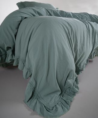 Фото Комплект постільної білизни Limasso Stonewashed Francesca Варена Бавовна Natural Green 40962