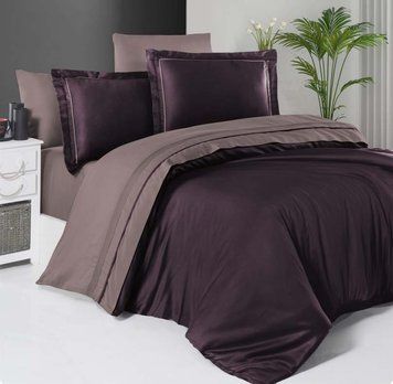 Фото Постельное белье First Сhoice De Luxe 100% Хлопок Сатин Люкс Purple/Lilac Фиолетовое