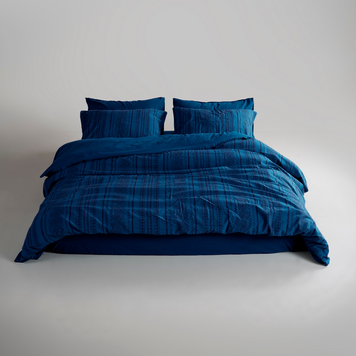 Фото Комплект постельного белья Limasso Stonewashed Coastal Trio Dress Blue