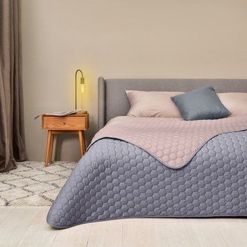 Фото Покривало стьобане Silhouette &trade; Ideia Сіре 8-35590*003