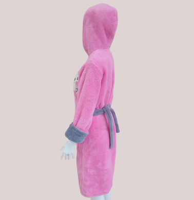 Фото Женский длинный махровый халат на молнии Welsoft Zeron Розовый
