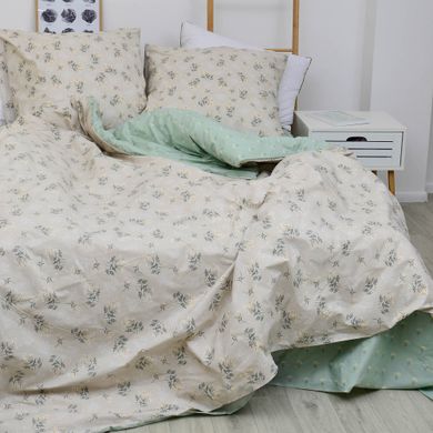 Фото Комплект постельного белья Viluta Ранфорс № 21139 Зеленый