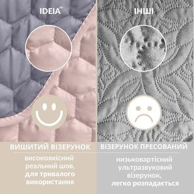 Фото Покривало стьобане Silhouette &trade; Ideia Сіре 8-35590*003