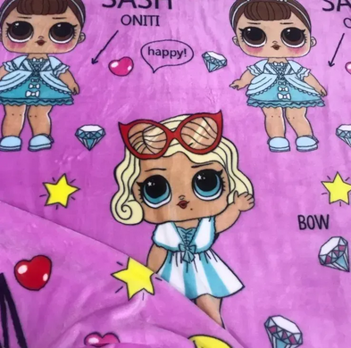 Фото Тепла велюрова постільна білизна TAG Велсофт Lol Glam Ляльки Лол TAG VL (1,5-sp)-20
