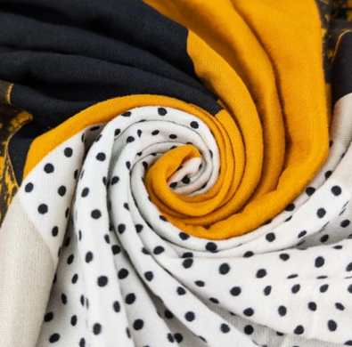 Фото Універсальний трикотажний чохол на диван без підлокітників Mustard Geometry 052 Love You 81176