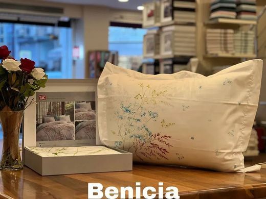 Фото Комплект постельного белья TAC Сатин Benica Yesil