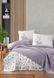 Фото №1 з 5 товару Набір постільної білизни з пледом First Choice Ranforce Sole Pique Lilac 40590