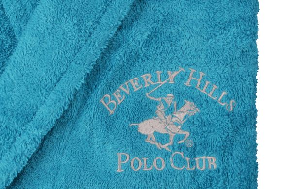 Фото Махровий халат Beverly Hills Polo Club Бавовна 355BHP1712 Turquoise Бірюзовий