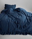 Фото №3 из 4 товара Постельное белье Limasso Stonewashed Exclusive Dress Blue Вареный Хлопок