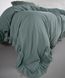 Фото №3 з 8 товару Комплект постільної білизни Limasso Stonewashed Francesca Варена Бавовна Natural Green 40962