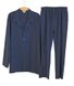 Фото №1 из 5 товара Мужская пижама 100% Хлопок Lotus Home Charly Брюки + Кофта Синяя