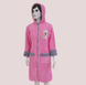 Фото №1 з 10 товару Жіночий довгий махровий халат на блискавці Welsoft Zeron Рожевий