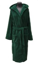 Фото Жіночий довгий махровий халат с каптуром Welsoft Zeron Зелений