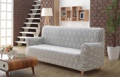 Фото Універсальний чохол для дивана без спідниці Karna Світло-сірий