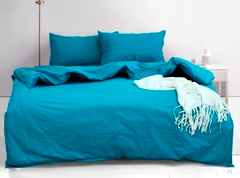 Фото Комплект постельного белья ТМ Tag Ранфорс 100% Хлопок Capri Breeze Бирюзовый