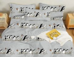 Фото Комплект постельного белья Очаровательные Пингвины Selena Бязь Люкс