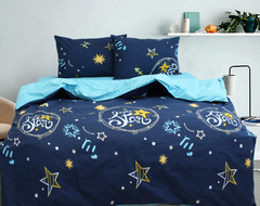 Фото Комплект постельного белья ТМ TAG Ранфорс Super Star Синий R4552