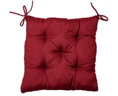 Фото Бордовая подушка на стул Прованс Фибра