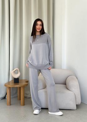 Фото Женские трикотажные вязаные брюки Katrin Серый