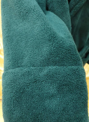 Фото Жіночий довгий махровий халат с каптуром Welsoft Zeron Зелений