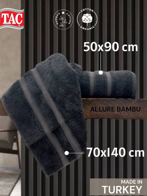 Фото Полотенце TAC Allure Bambu Бамбук Антрацит
