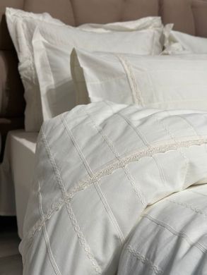 Фото Комплект постельного белья Вареный Хлопок Saheser Jacquard Jasmin Krem S30149