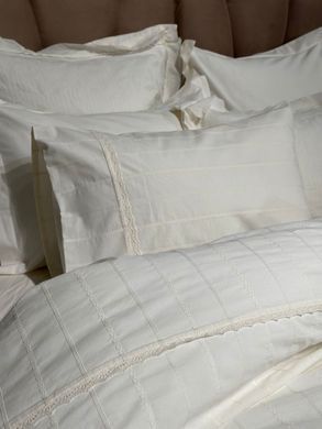Фото Комплект постельного белья Вареный Хлопок Saheser Jacquard Jasmin Krem S30149
