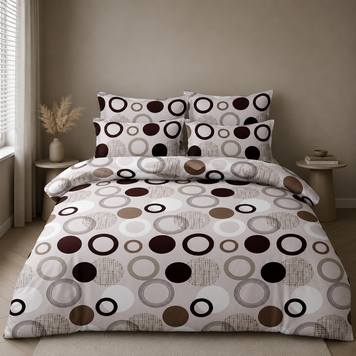 Фото Постельное белье Поликоттон Mocha Circles