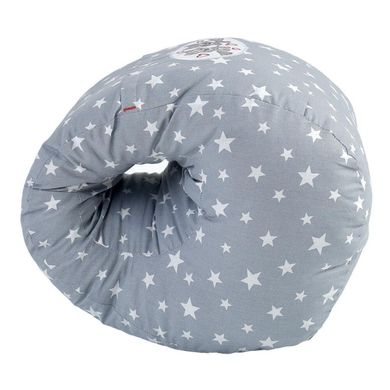 Фото Подушка для кормления Papaella Звезды Серая