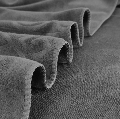 Фото Великий рушник для сауни Home Brand Koloco Мікрофібра Сірий