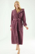Фото №6 из 11 товара Женский махровый халат с капюшоном Велюр/Махра Nusa 6890 Murdum Фиолетовый