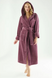 Фото №2 из 11 товара Женский махровый халат с капюшоном Велюр/Махра Nusa 6890 Murdum Фиолетовый