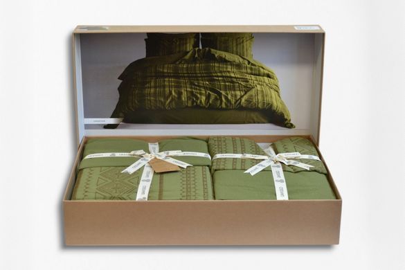 Фото Комплект постельного белья Limasso Stonewashed Coastal Trio Capulet Olive