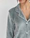 Фото №4 з 7 товару Жіночий домашній костюм Штани + Кофта на гудзиках Срібний срібло бк