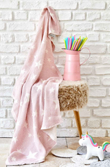 Фото Детское покрывало пике Karaca Home Baby star pembe розовый