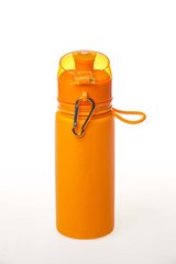Фото Бутылка силиконовая Tramp 500мл, оранжевая