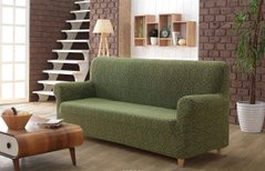 Фото Универсальный чехол для дивана без юбки Karna Зеленый