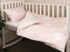 Фото Набор в детскую кроватку Руно Бязь 100% Хлопок Beige Star простынь на резинке