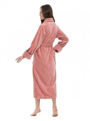 Фото Женский махровый халат Бамбук Nusa Велюр/Махра 4165 Розовая Пудра