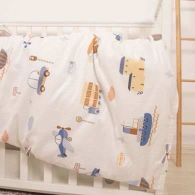 Фото Комплект білизни в дитяче ліжечко Viluta Сатин Твіл №619 простирадло на резинці
