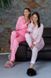 Фото №8 з 11 товару Жіночий домашній костюм Сатиновий Штани + Сорочка Рожевий 142/23 Малина