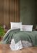 Фото №1 з 5 товару Набір постільної білизни з пледом First Choice Ranforce Sole Pique Green 40588