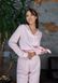 Фото №4 з 11 товару Жіночий домашній костюм Сатиновий Штани + Сорочка Рожевий 142/23 Малина